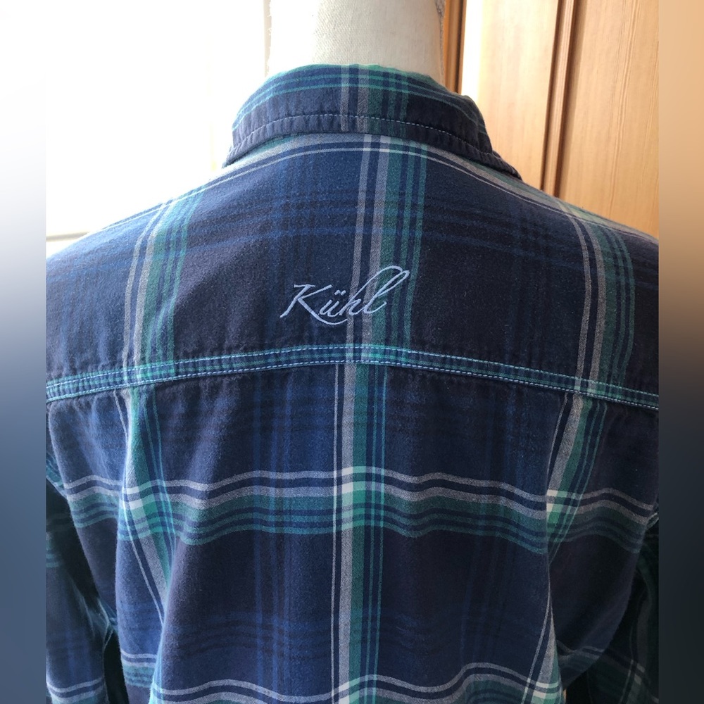 KUHL Long Sleeve Button Front Flannel Shirt Size Medium. - Picture 4 of 4